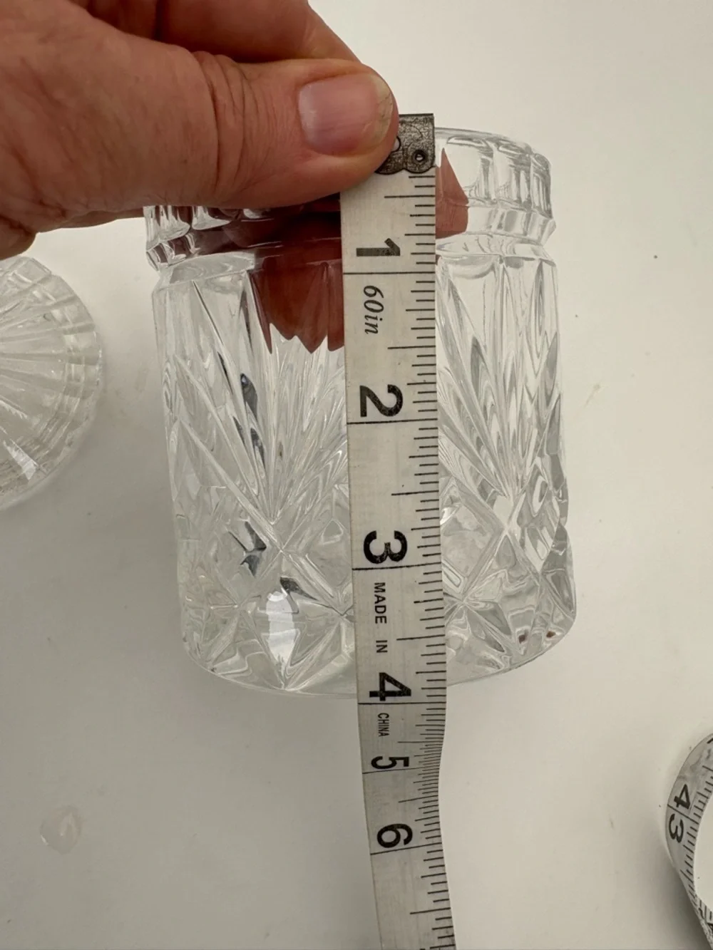 Vintage Clear Small Biscuit Jar